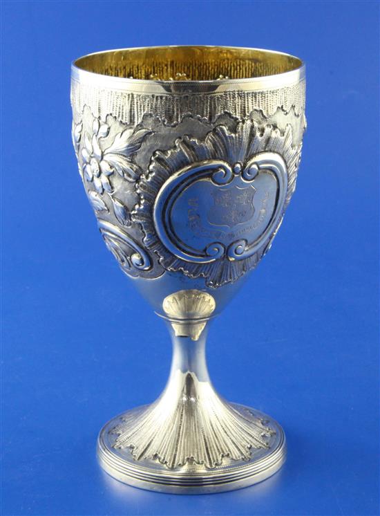 A George III silver goblet, 5.5 oz.